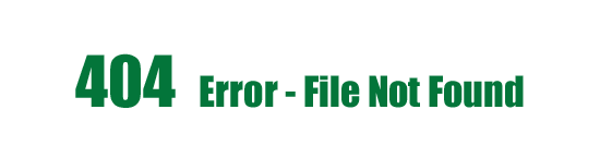 404 Error - File Not Found